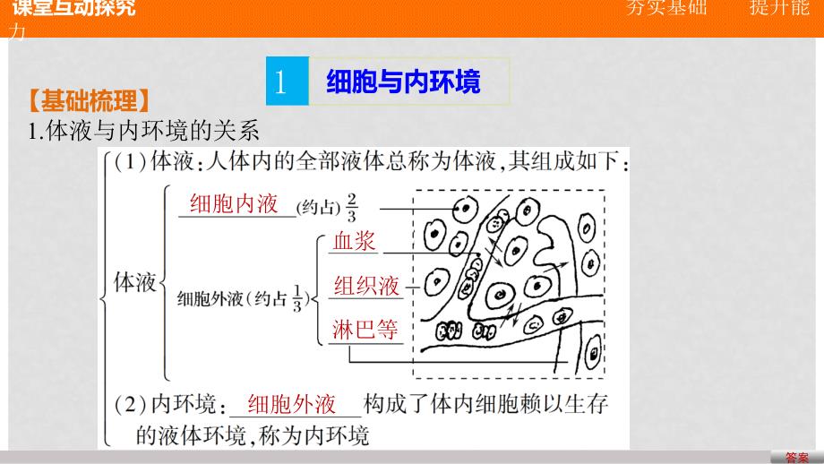 高中生物 第一单元 生物个体的稳态与调节 第二章 动物稳态维持及其意义 第一节 内环境与稳态课件 中图版必修3_第4页