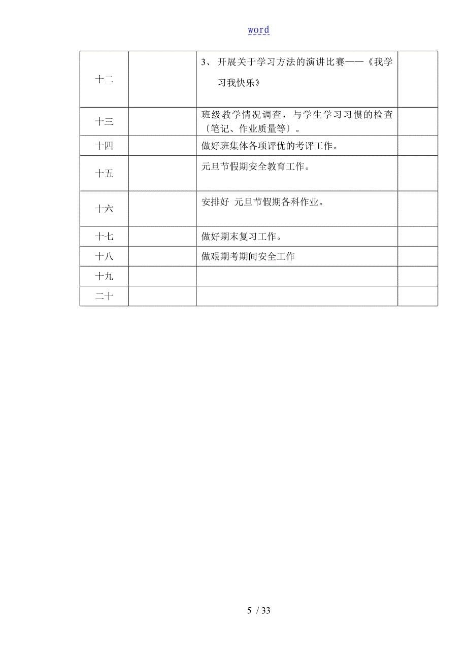 班主任工作手册簿(内容已填)_第5页