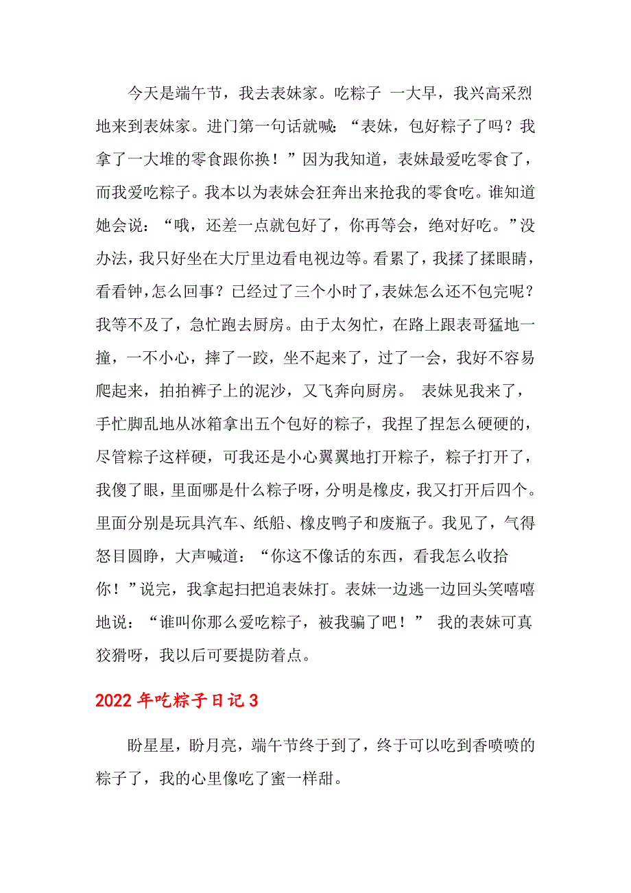 2022年吃粽子日记_第2页