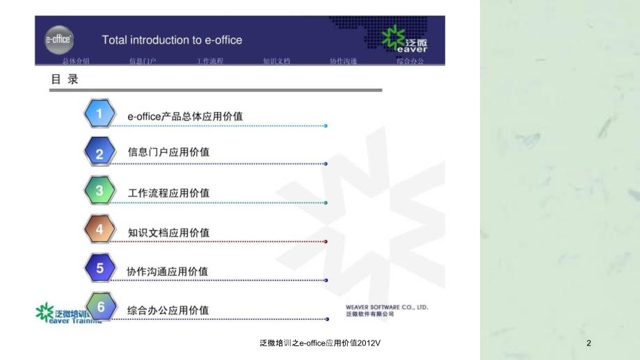 泛微培训之eoffice应用价值V_第2页