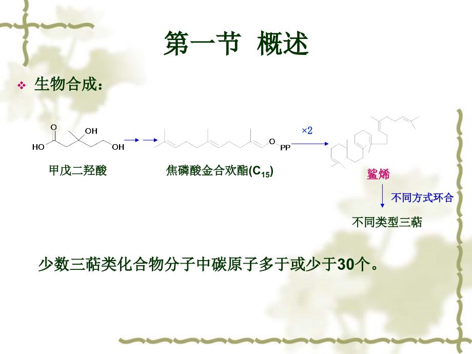 中药化学-第八章--三萜类化合物课件_第4页