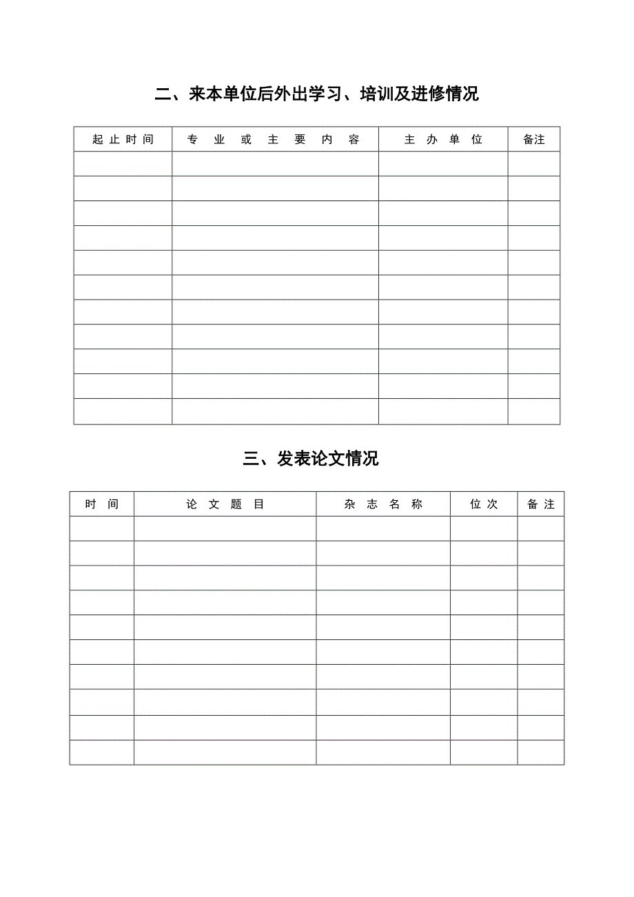 卫生专业人员技术档案_第4页