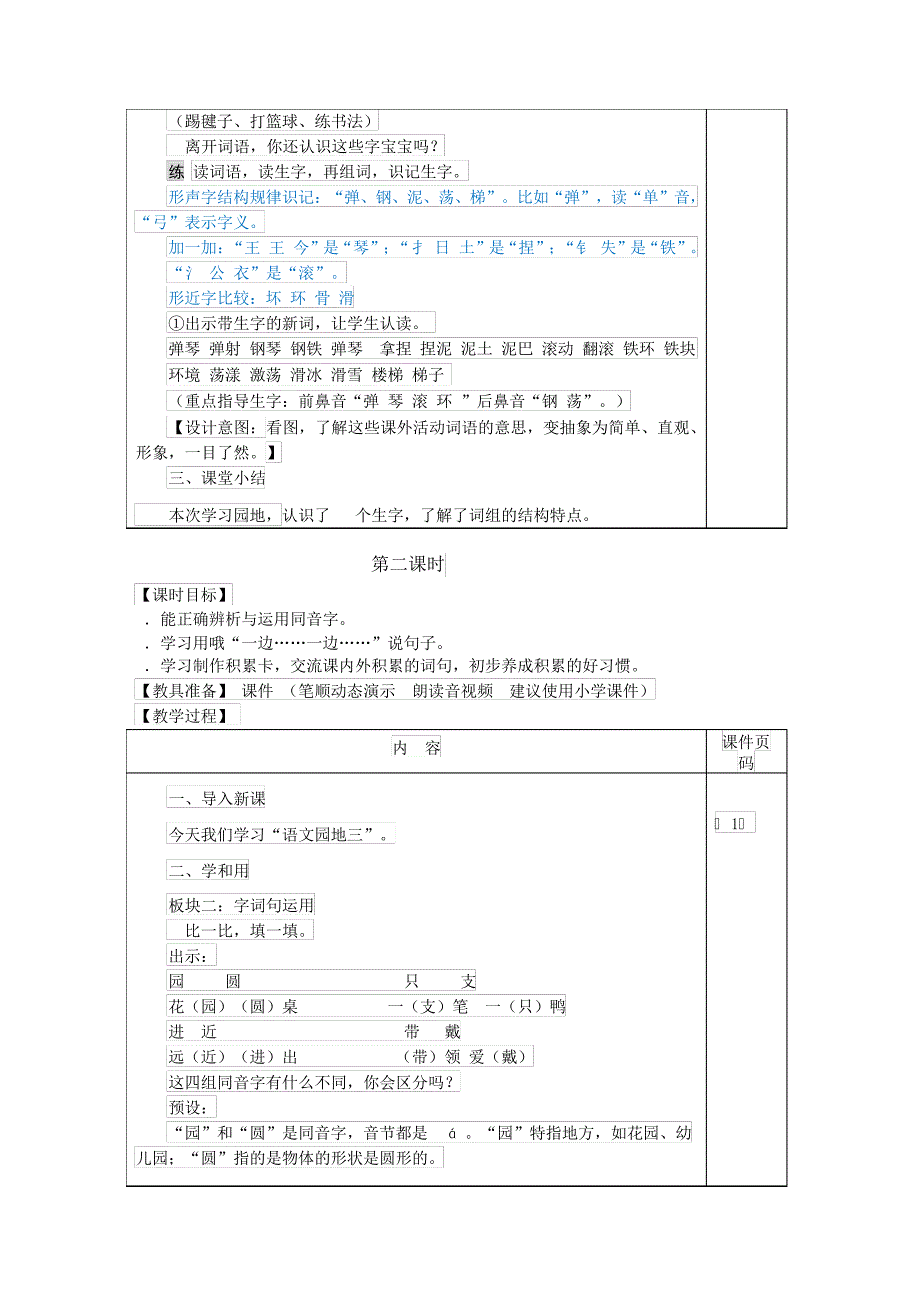 人教部编版小学语文二年级语文园地三(教案)_第2页