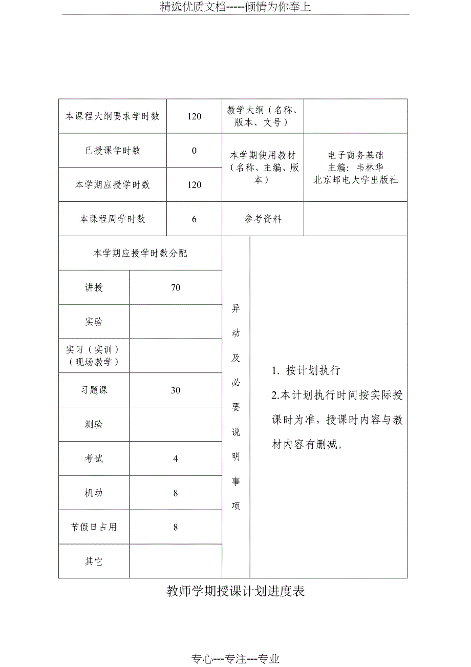 电子商务概论(基础)教学计划_第2页