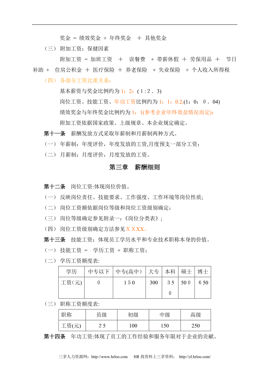 中石化河北公司薪酬设计方案_第4页