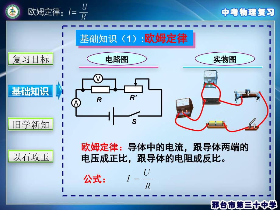 人教版第十七章欧姆定律复习课件_第4页