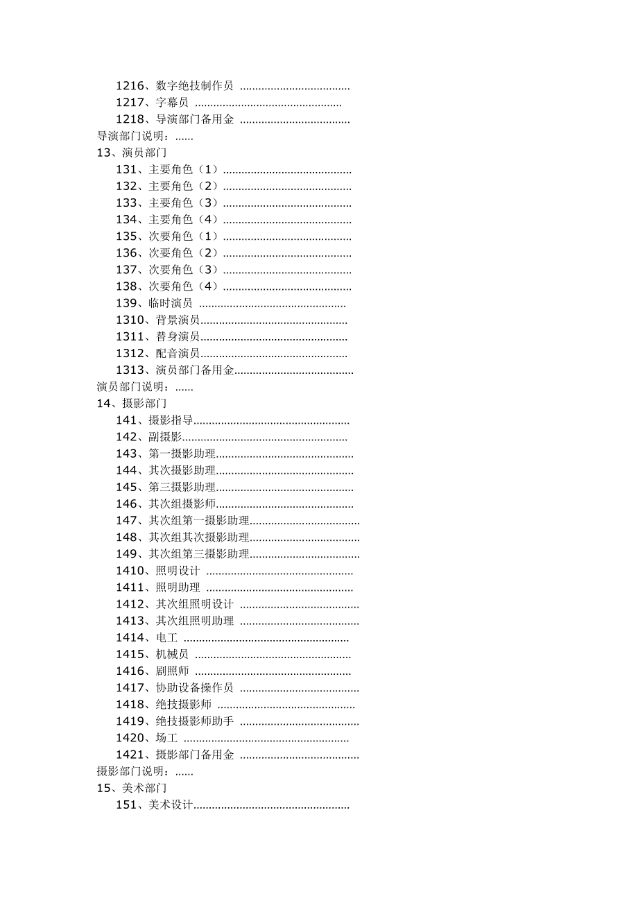 剧组拍摄电影预算_第4页