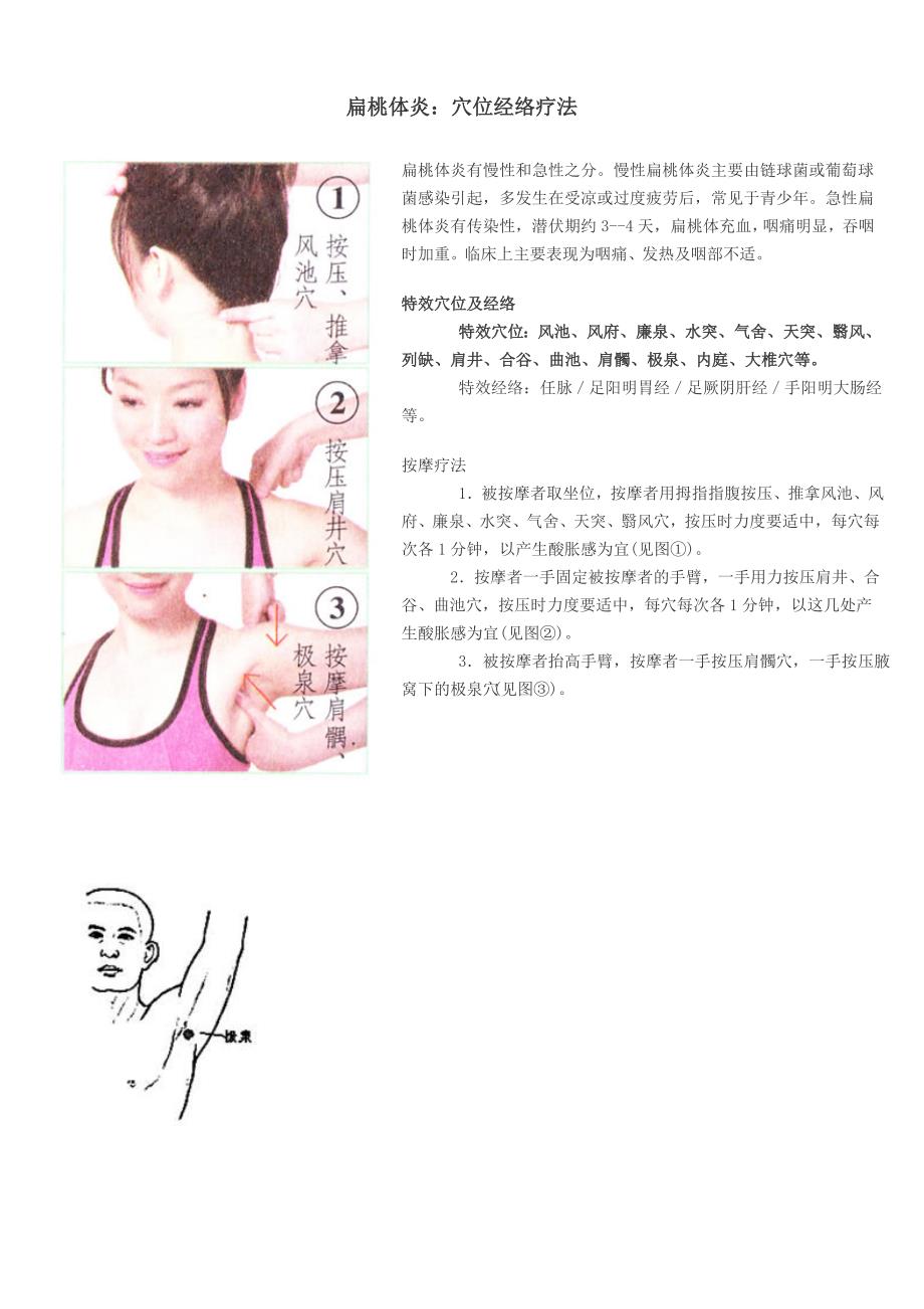 急性扁桃体炎穴位按摩图_第1页