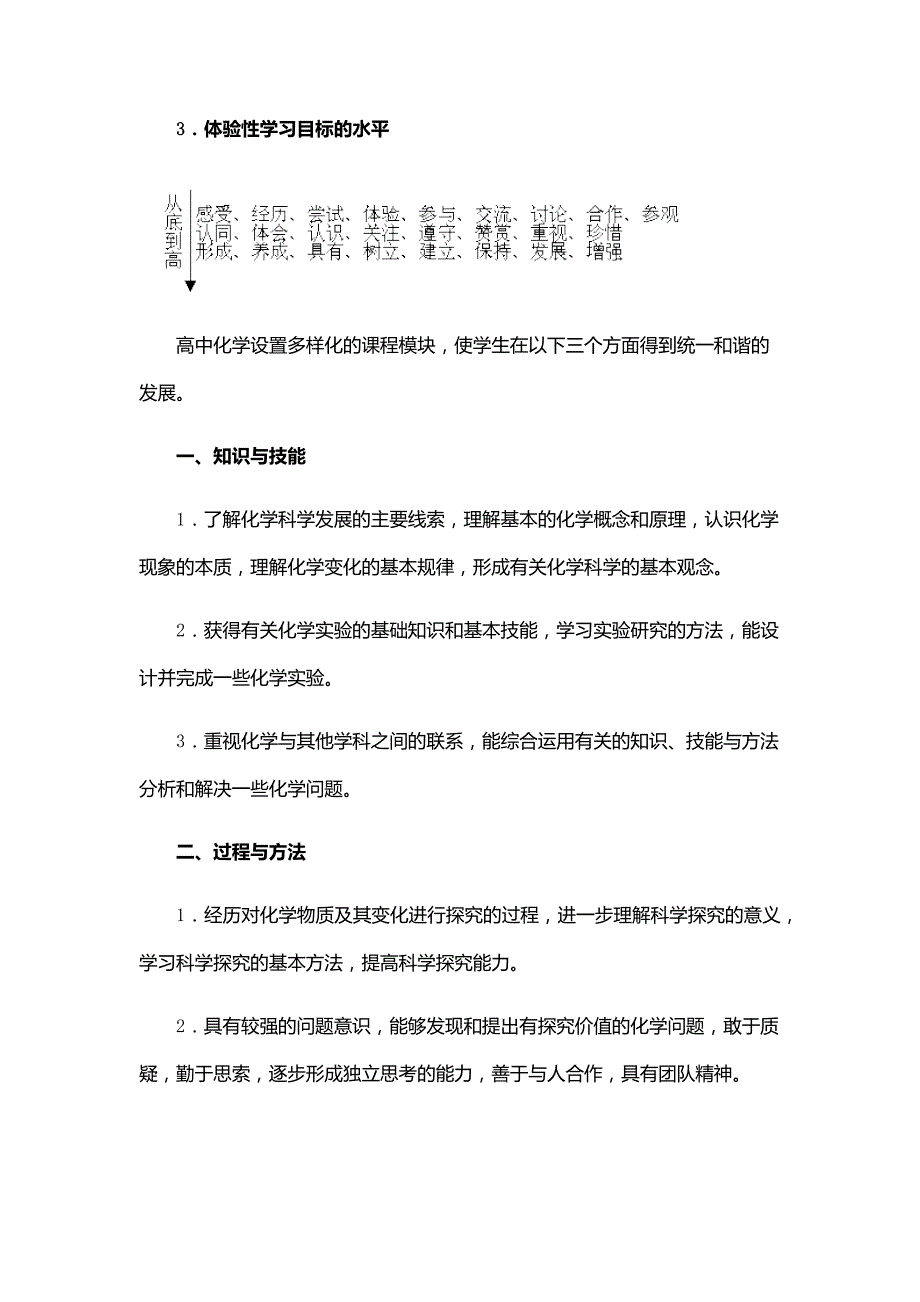 高一化学必修二课程标准解读四_第2页