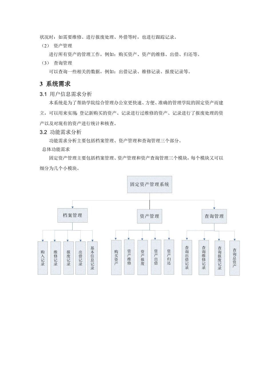 固定资产管理系统系统分析报告_第5页