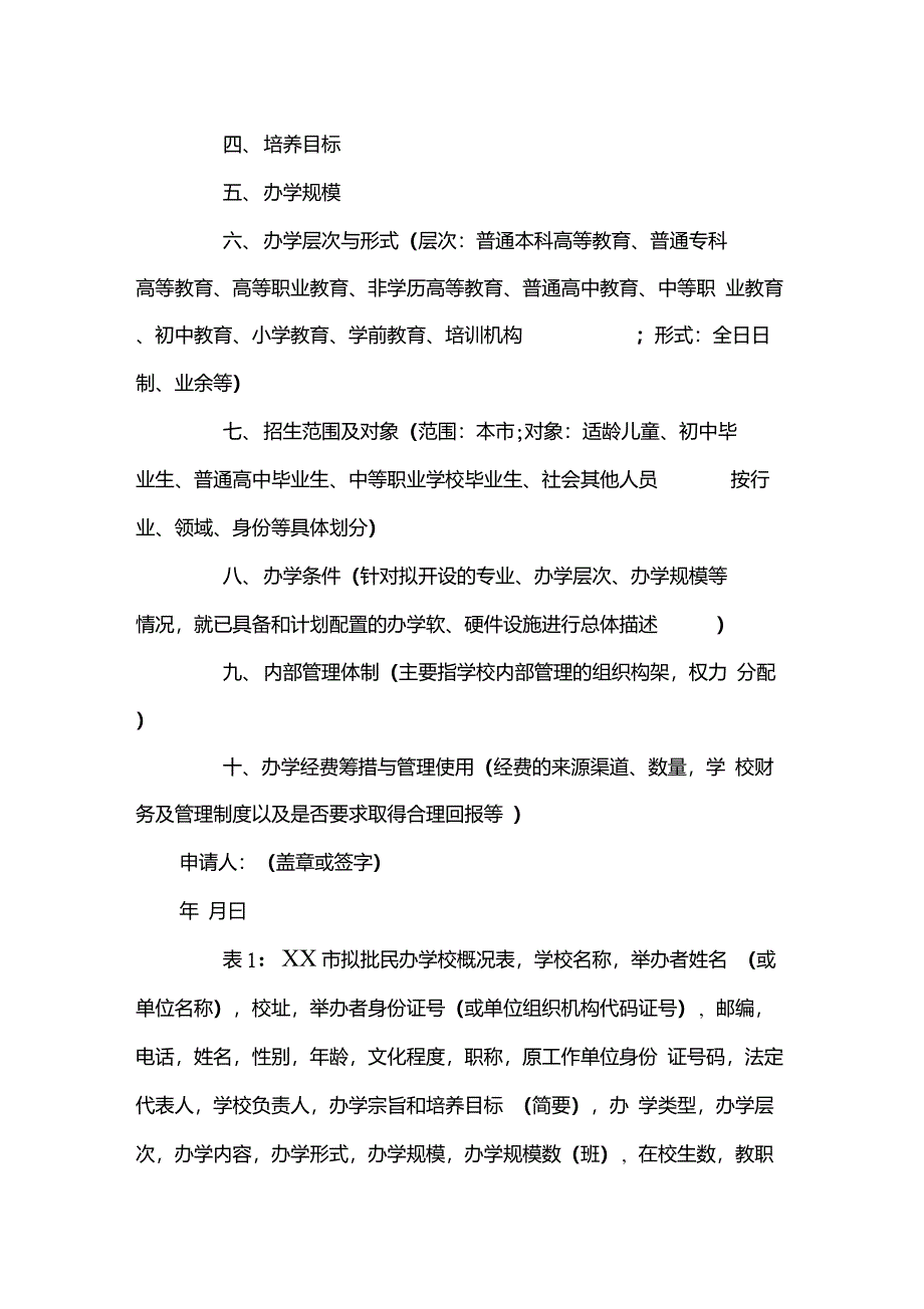 民办学校办学申请书_第3页