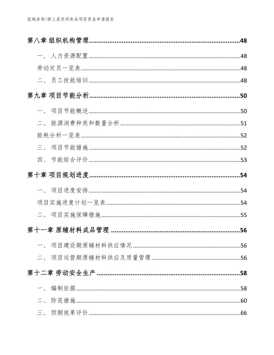 颍上县休闲食品项目资金申请报告_参考模板_第4页