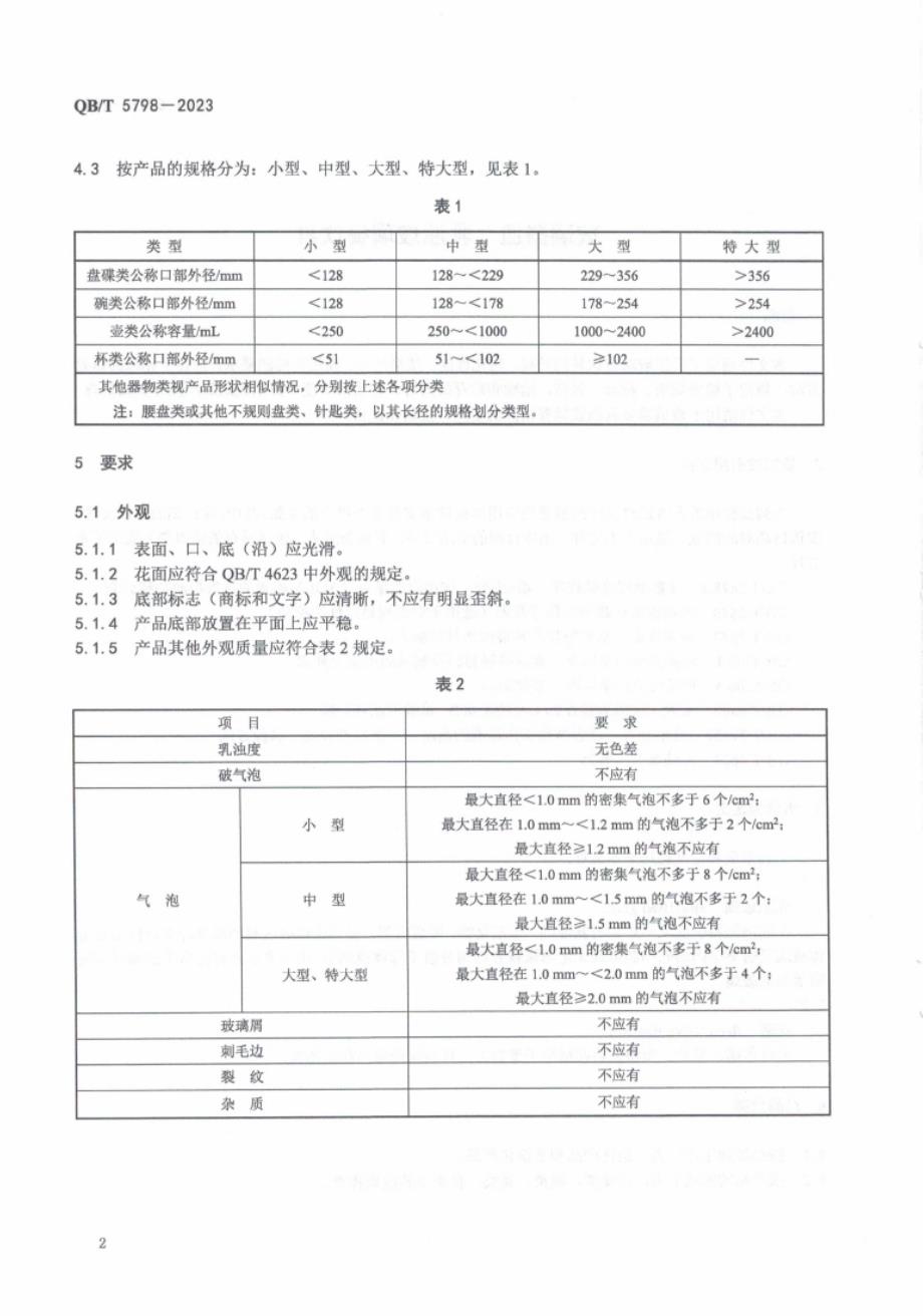 QB_T 5798-2023 玻璃器皿 乳浊玻璃餐饮具.docx_第4页