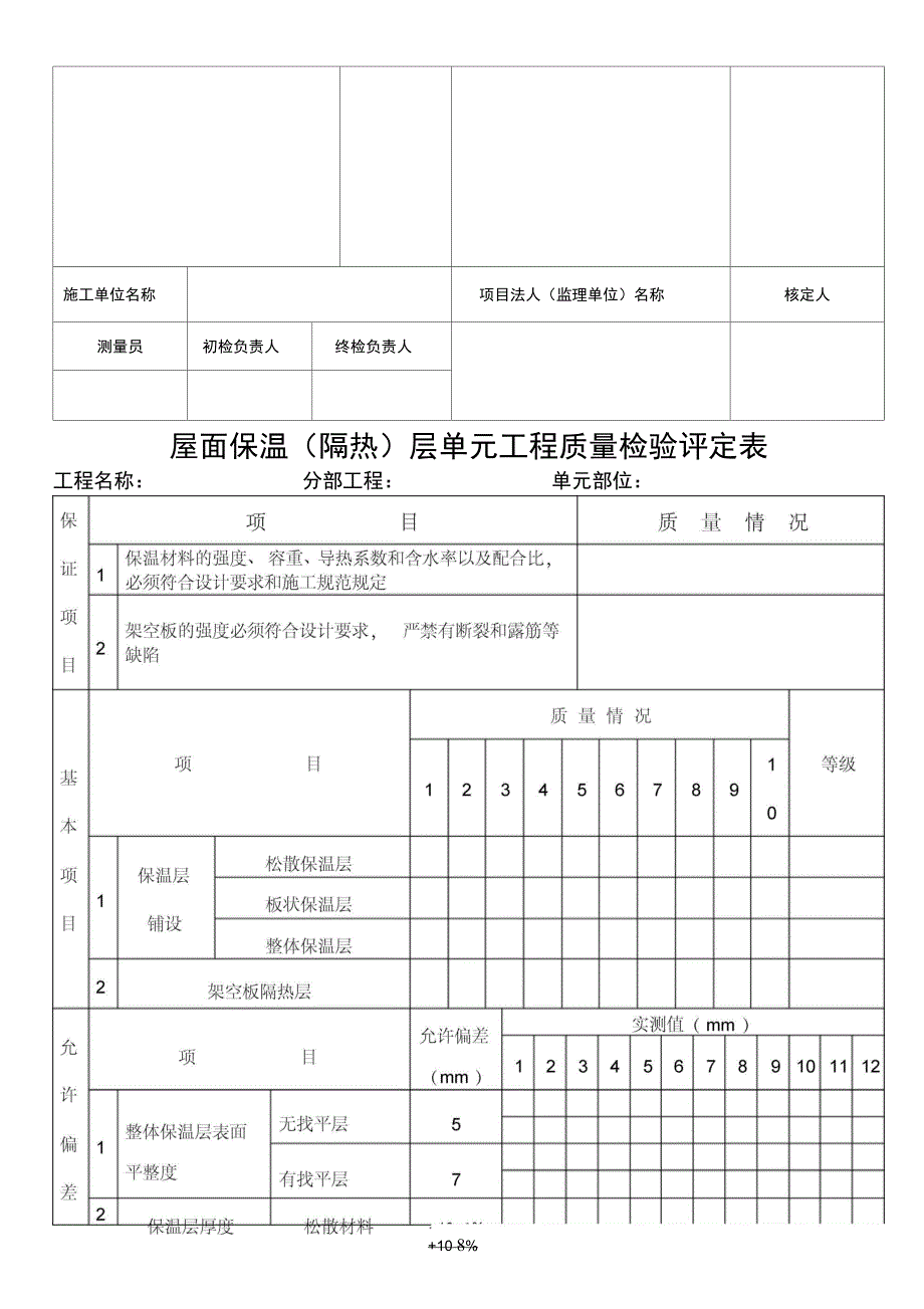 房建施工质量评定表_第4页