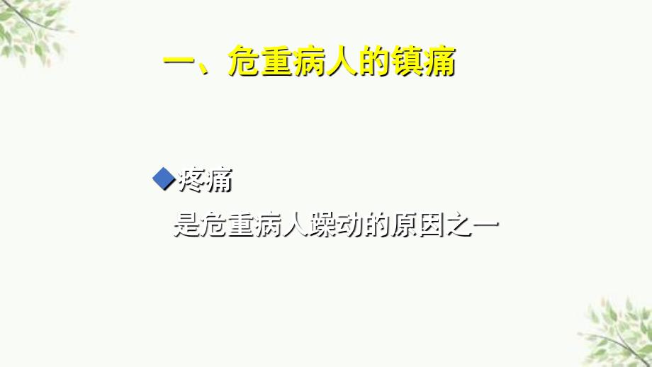 ICU镇静与镇痛ppt课件_第2页