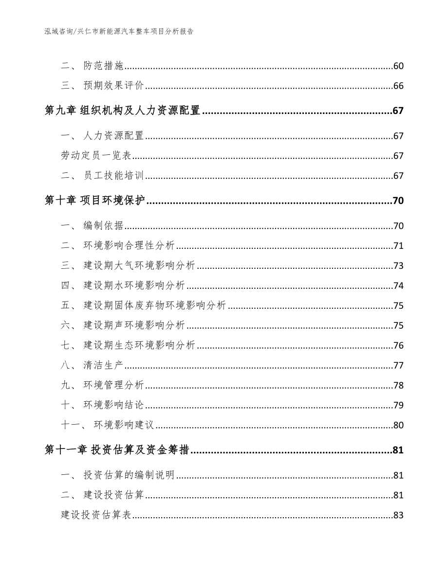 兴仁市新能源汽车整车项目分析报告（参考范文）_第3页