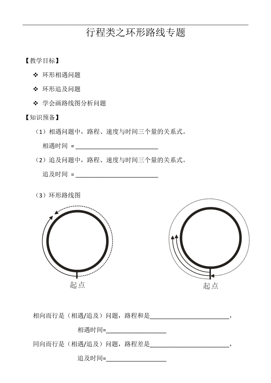行程类之环形路线专题51_第1页
