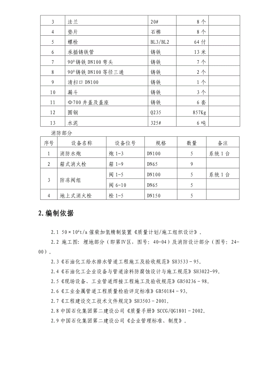 加氢给排水及消防施工方案_第3页