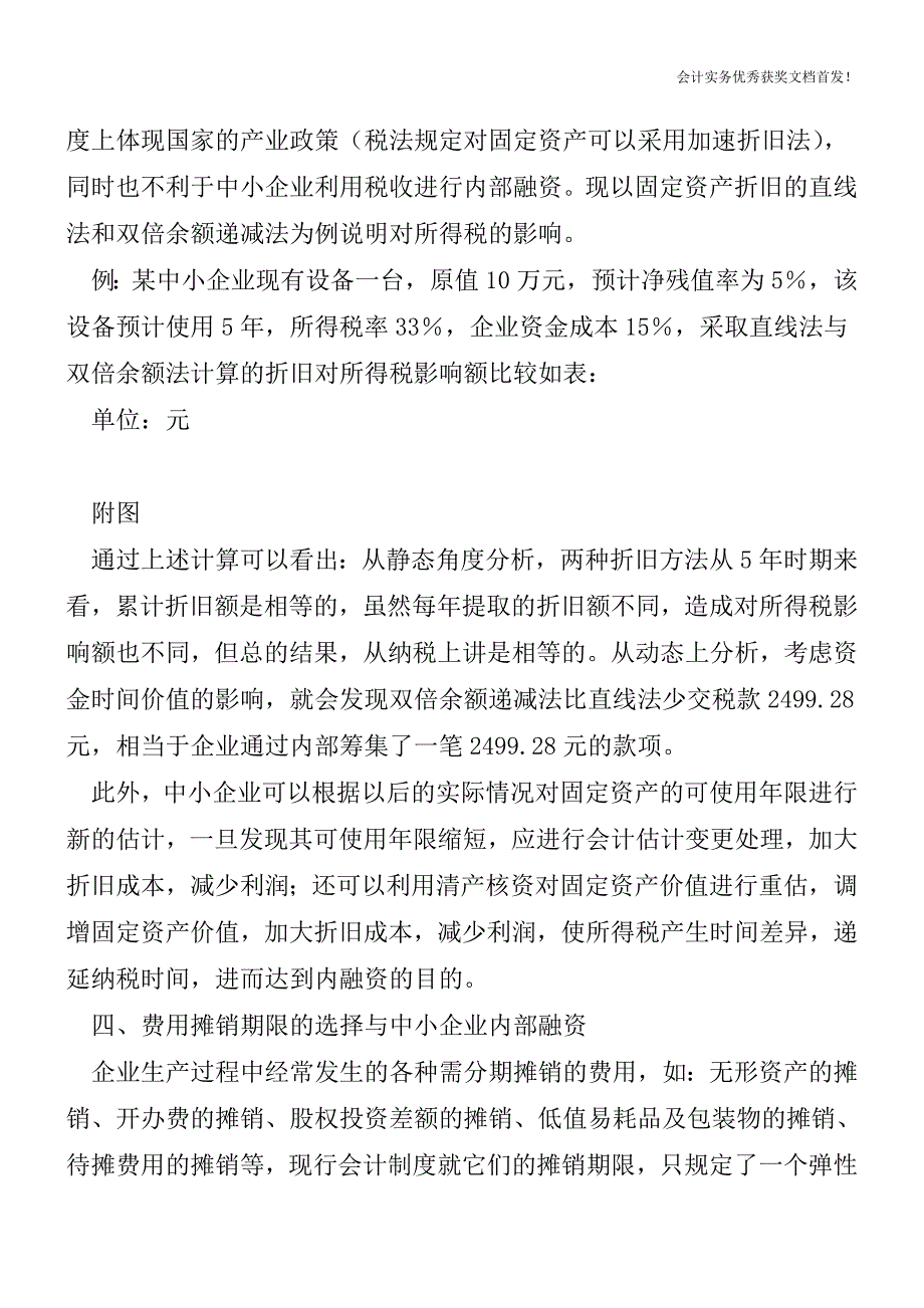 中小企业内部融资与会计处理方法的选择-会计实务精选文档首发.doc_第4页