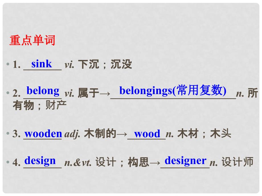 高考英语总复习 第一部分 Unit 1 Cultural relics单元课件 新人教版必修2_第2页