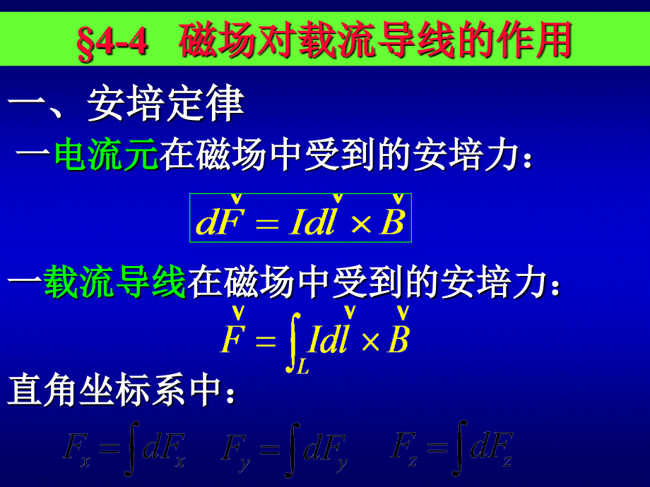 大学物理学：第4章 真空中的稳恒磁场2_第1页