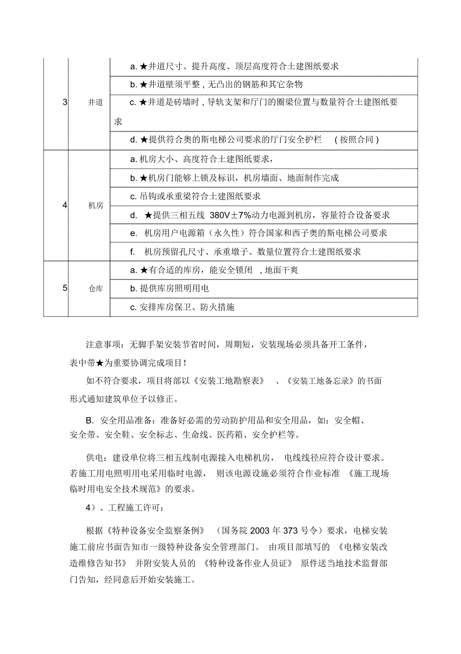 电梯无脚手架安装施工方案_第4页