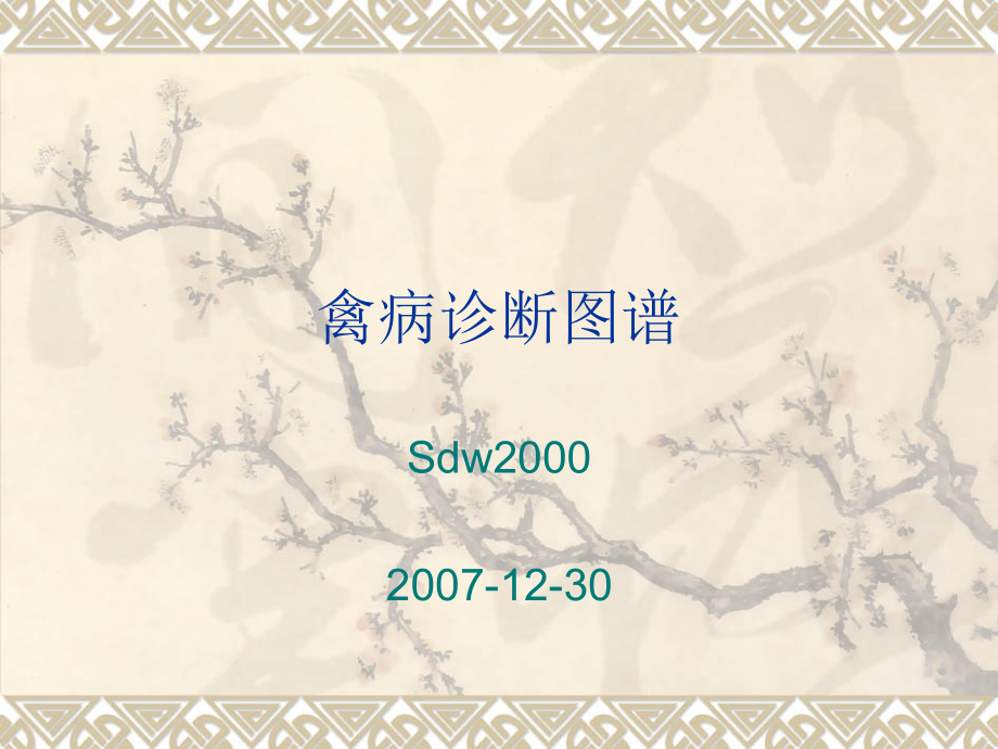 禽病诊断图谱PPT课件02_第1页