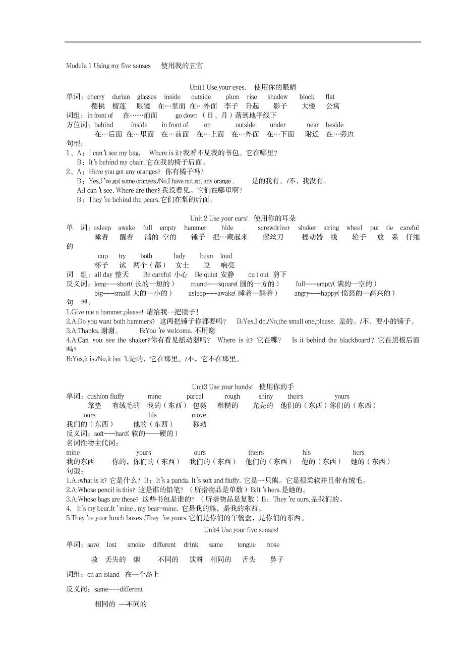 上海牛津英语5b知识点汇总_小学教育-小学课件_第1页