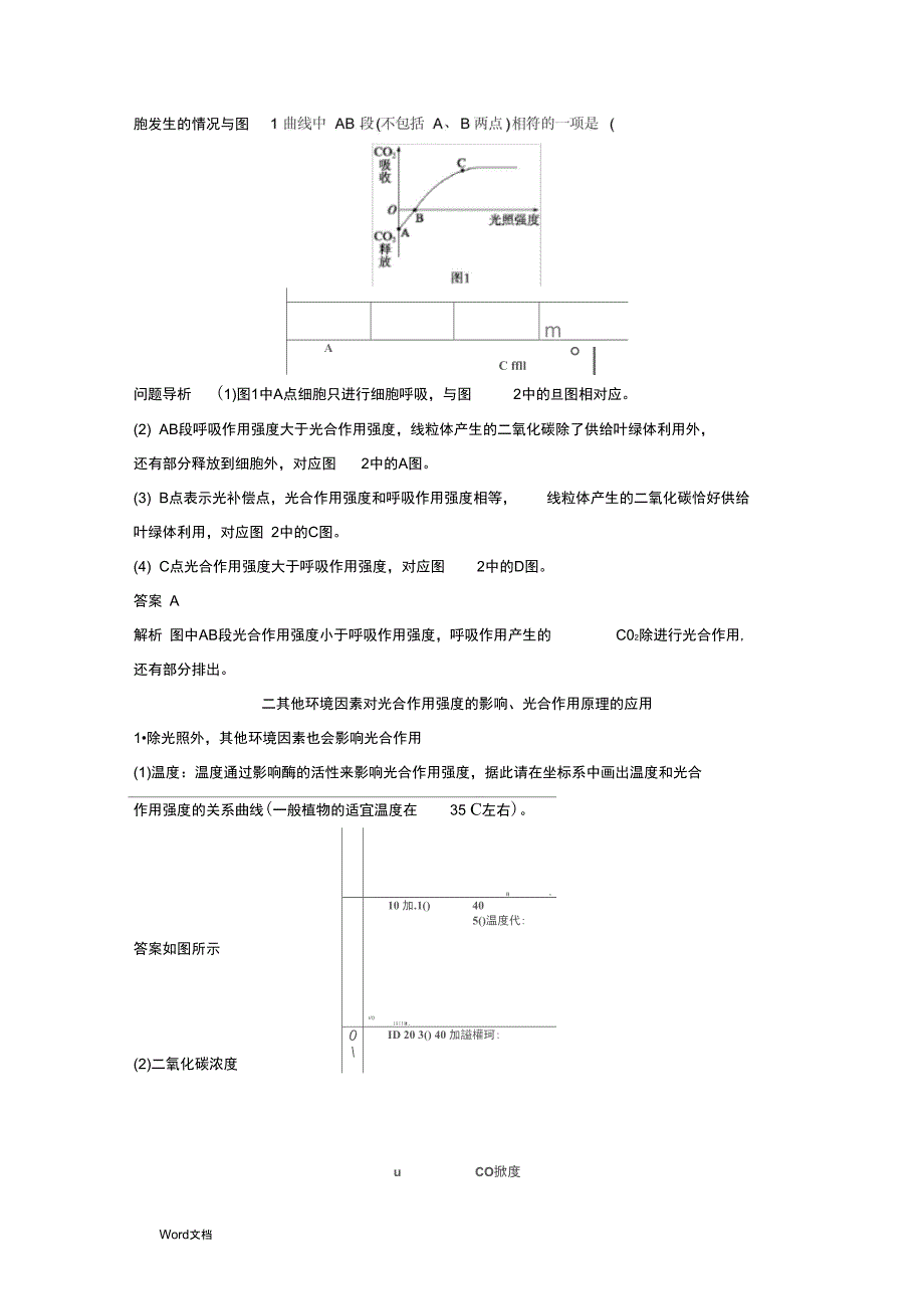 光合作用的影响因素和原理的应用含答案_第3页