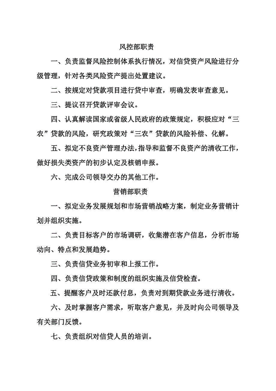 小额贷款公司总经理职责_第2页