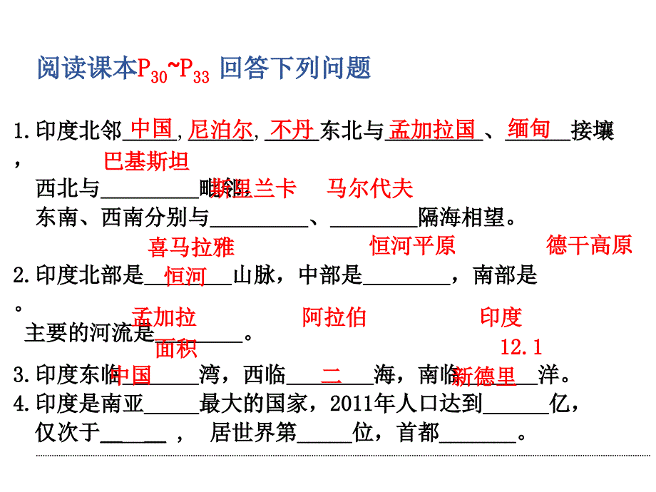 人教版七年级地理下册印度课件_第3页