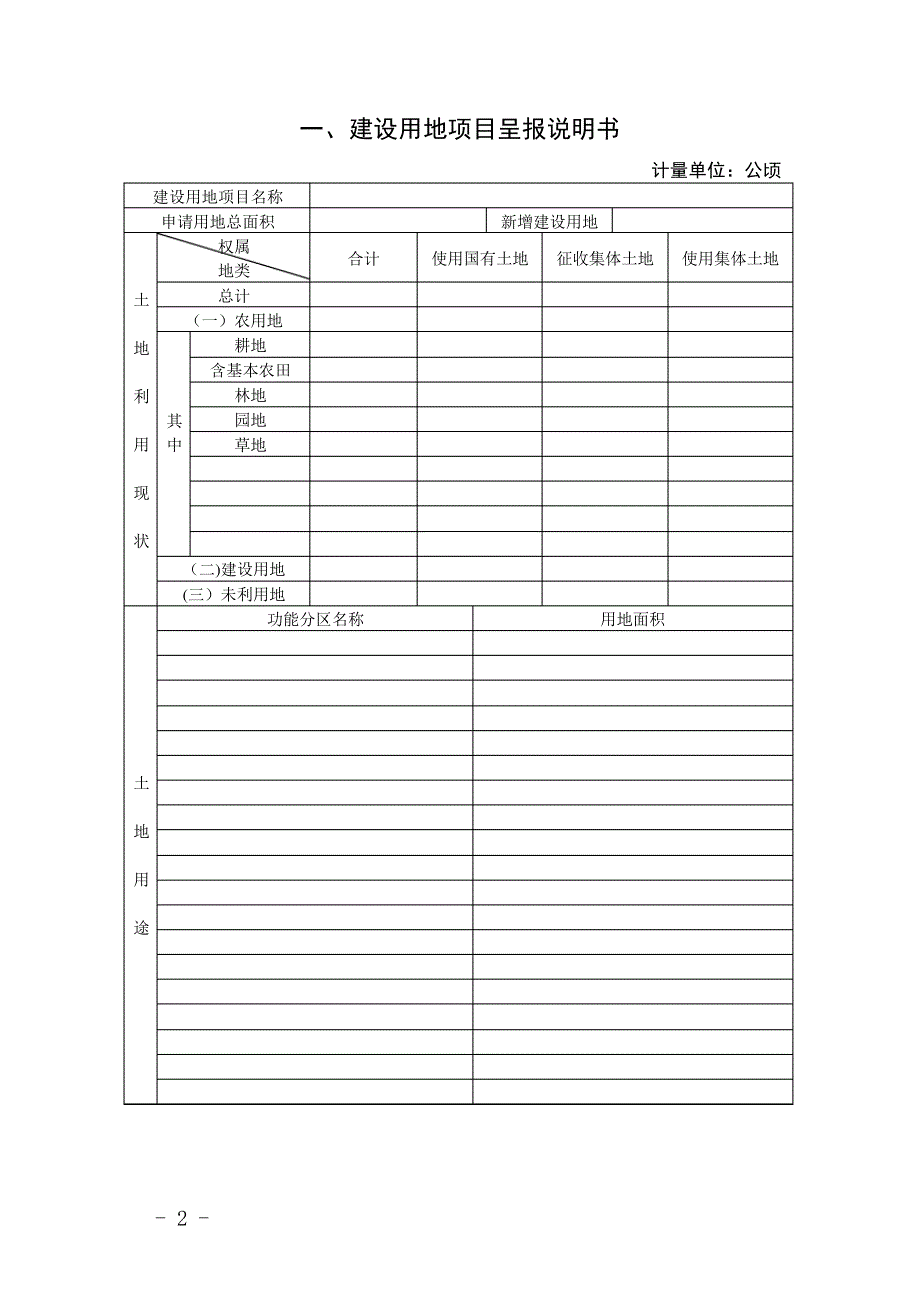 8.建设用地项目呈报材料“一书四方案”_第2页