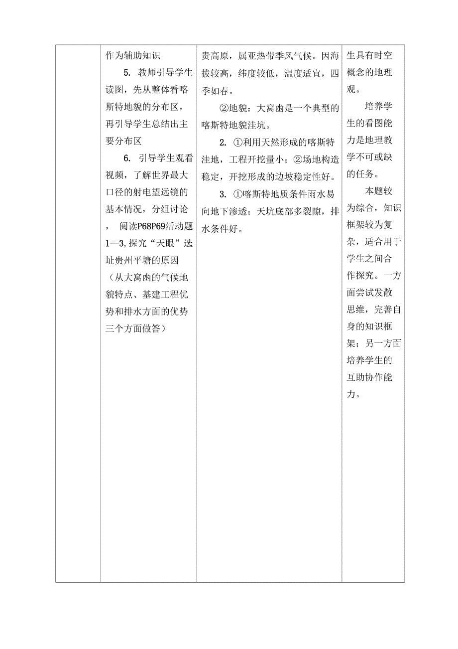 高中必修一地理《常见地貌类型》学案_第5页