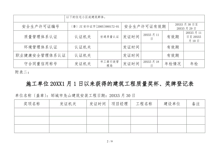 邹城市凫山建筑安装工程有限公司_第2页