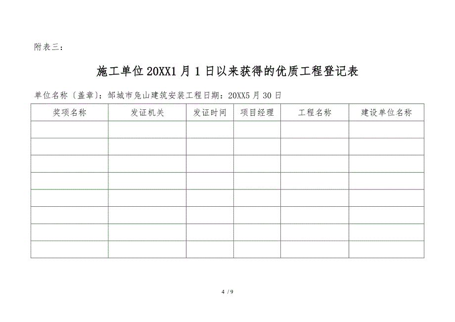 邹城市凫山建筑安装工程有限公司_第4页