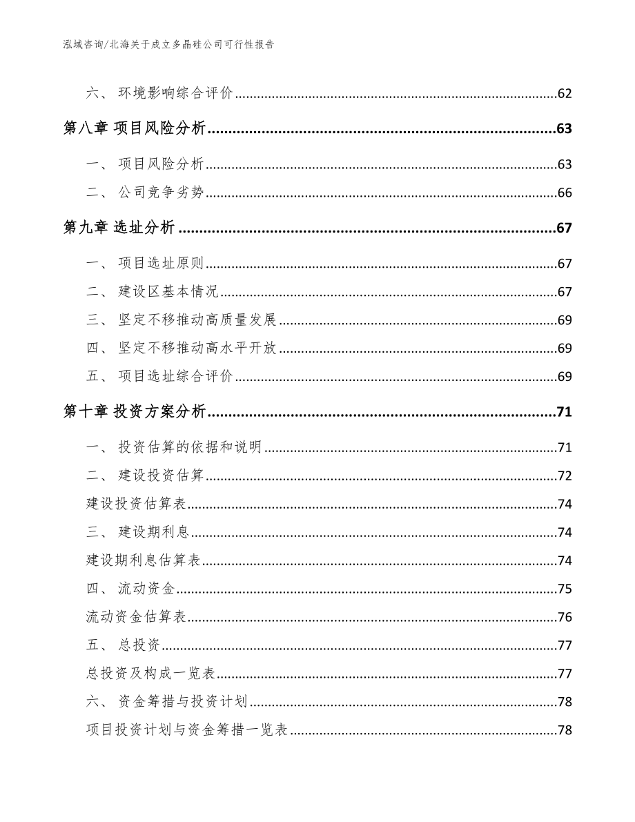 北海关于成立多晶硅公司可行性报告（参考模板）_第4页