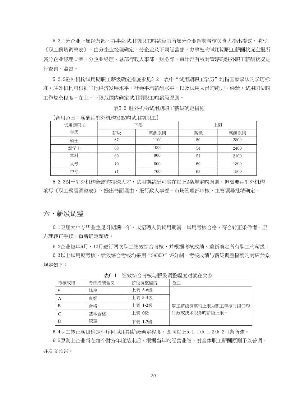 软件公司薪酬制度范文_第5页