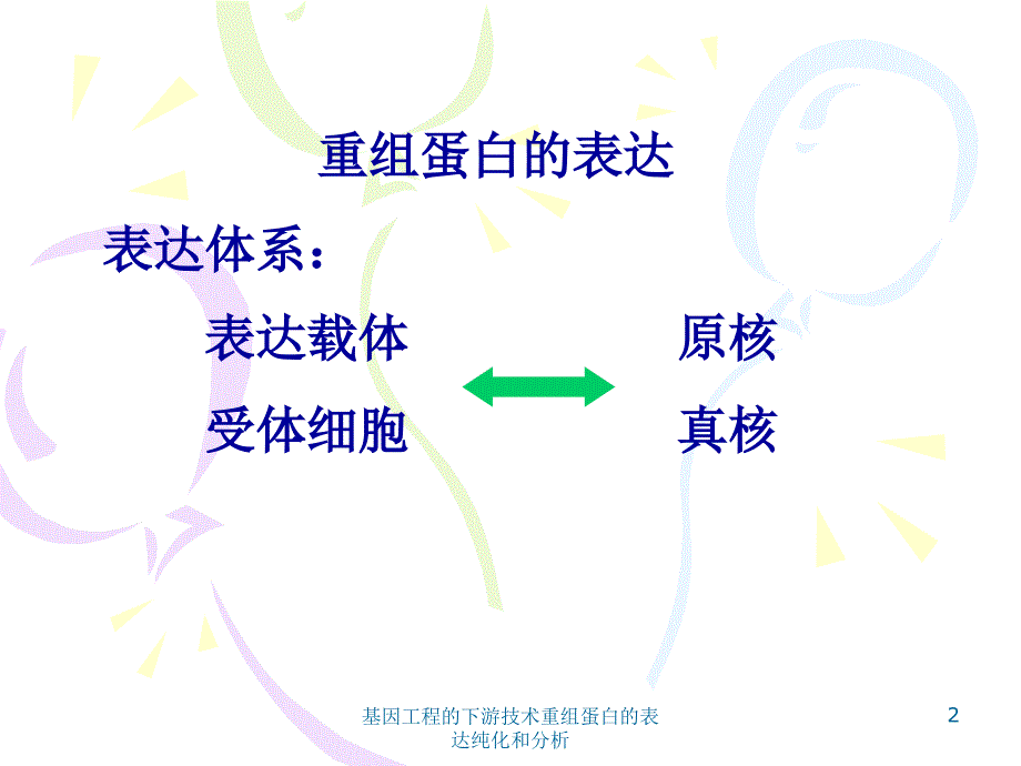 基因工程的下游技术重组蛋白的表达纯化和分析课件_第2页