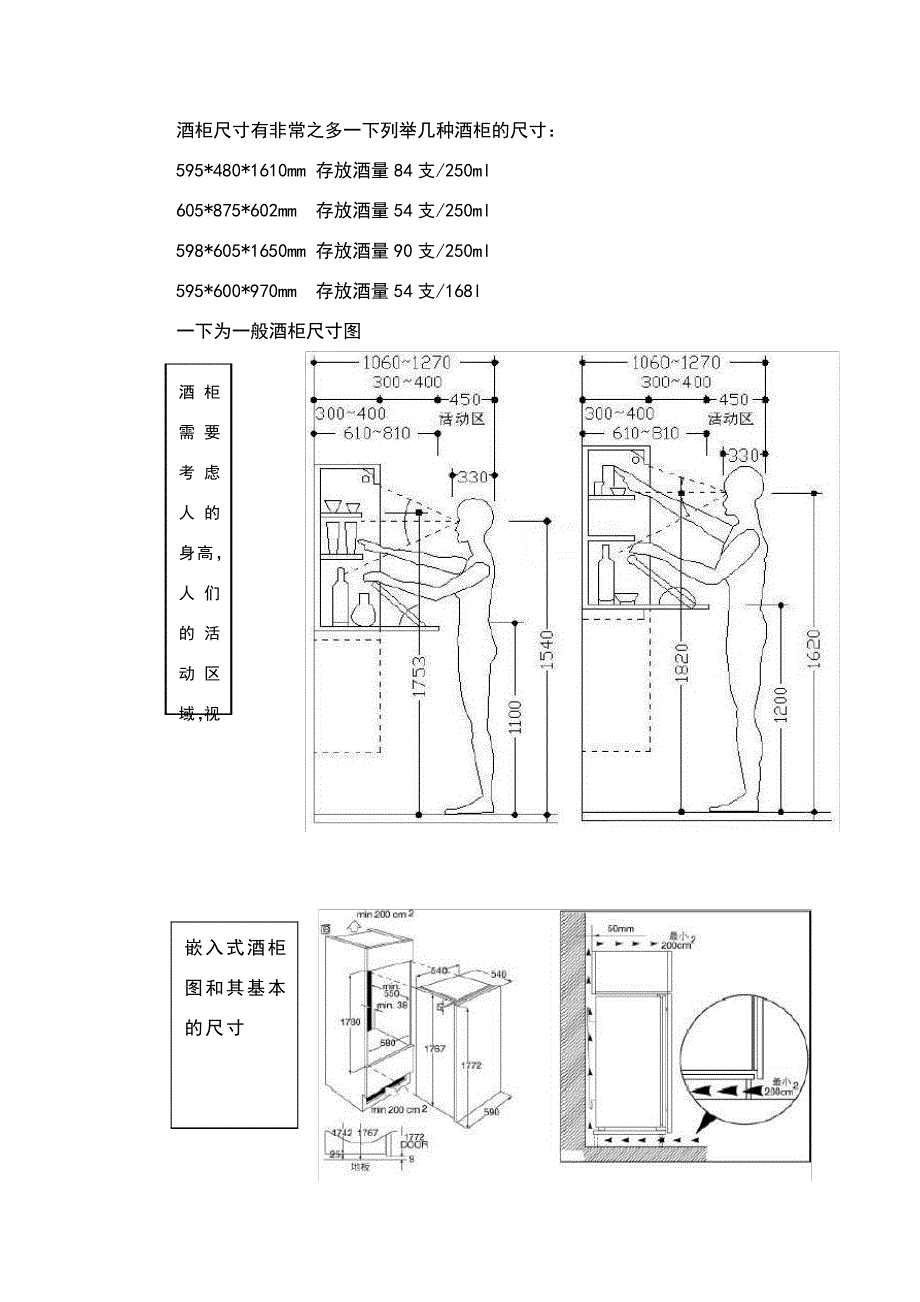 书柜、衣柜、酒柜设计尺寸_第3页