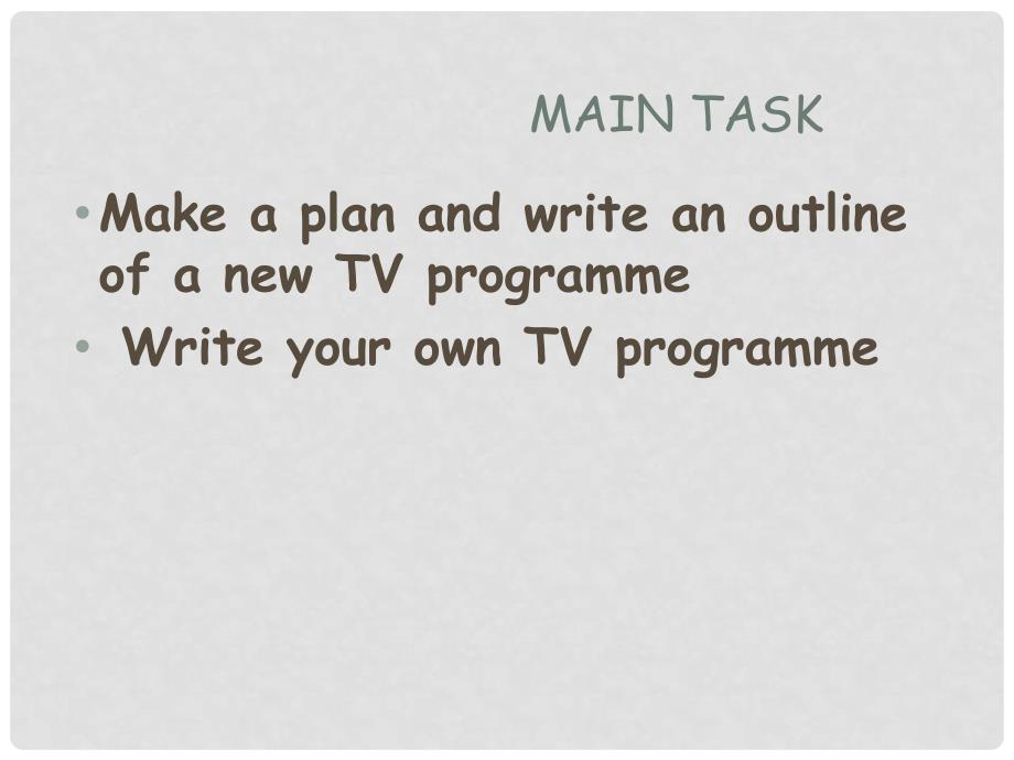 江苏省太仓市第二中学九年级英语全册《Unit4 TV programmes(Main task)》课件 人教新目标版_第2页