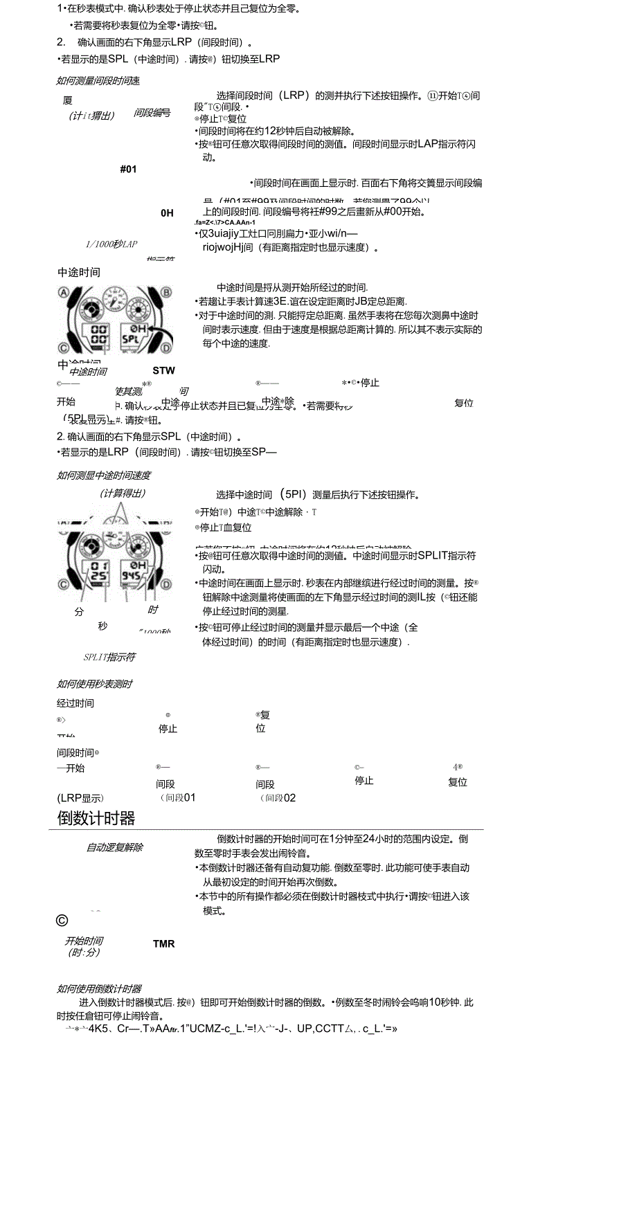 卡西欧GA100中文操作手册_第4页