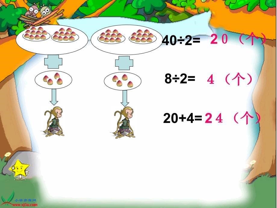 北师大版数学三年级上册《分桃子》课件_第5页