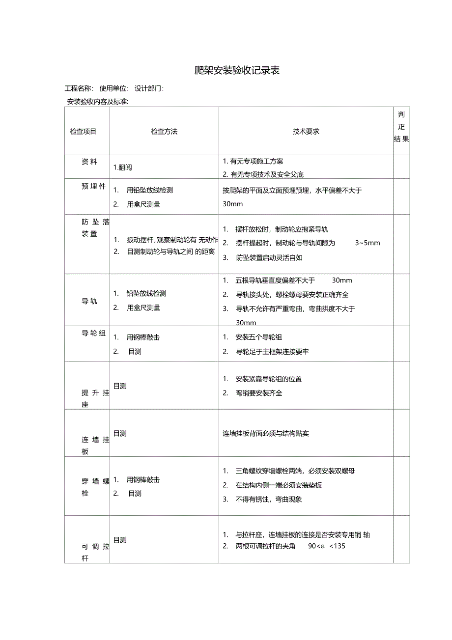 爬架安装验收记录表_第1页