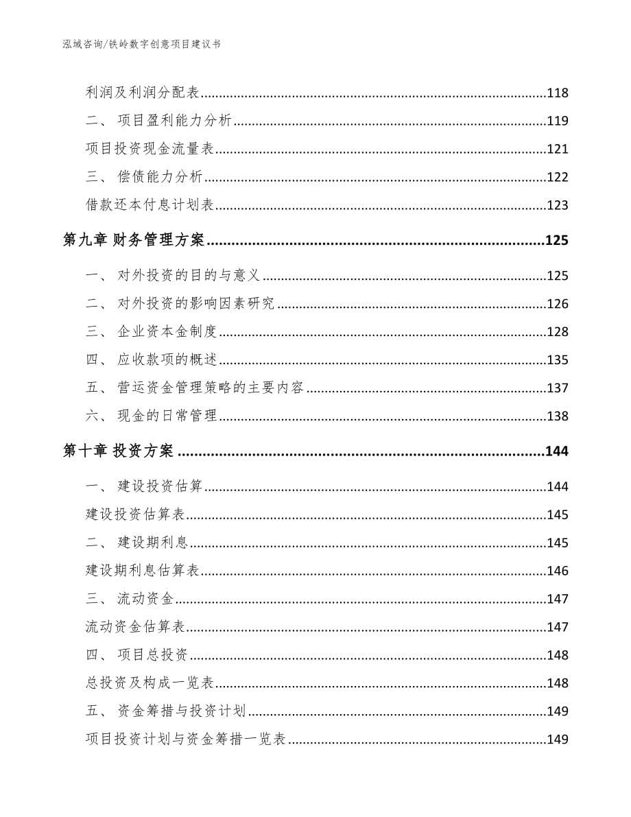 铁岭数字创意项目建议书范文模板_第5页