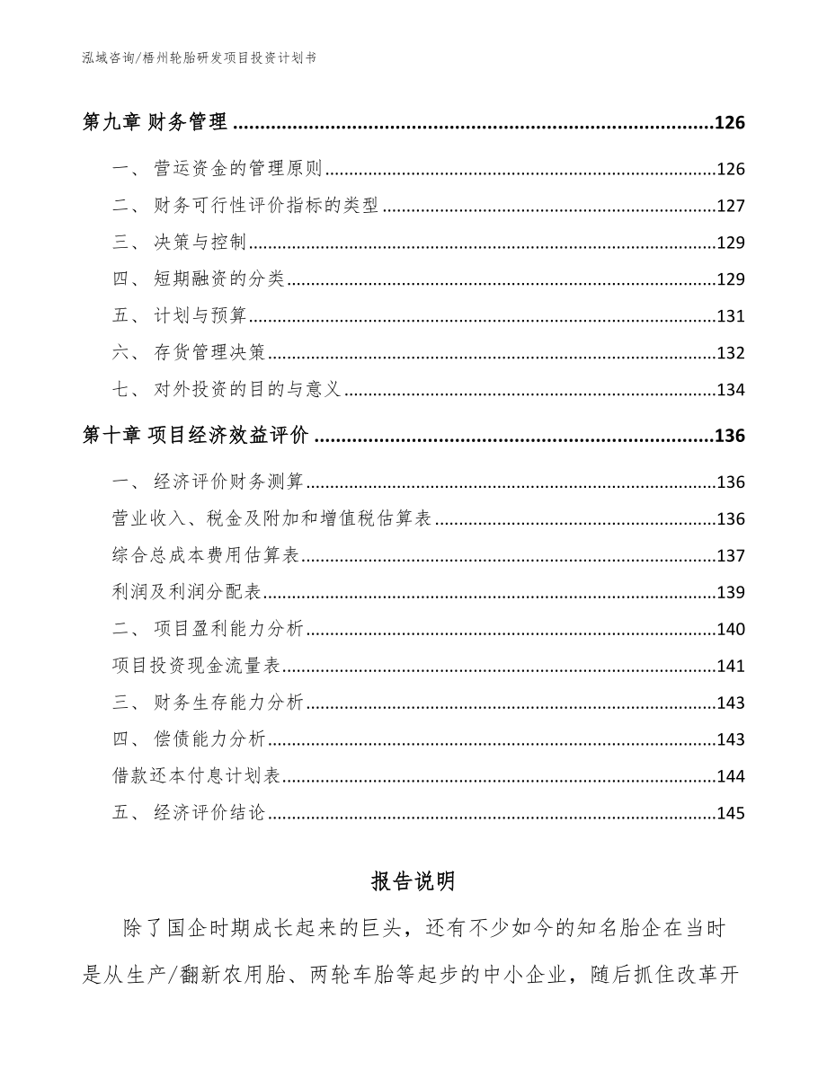 梧州轮胎研发项目投资计划书_范文_第5页