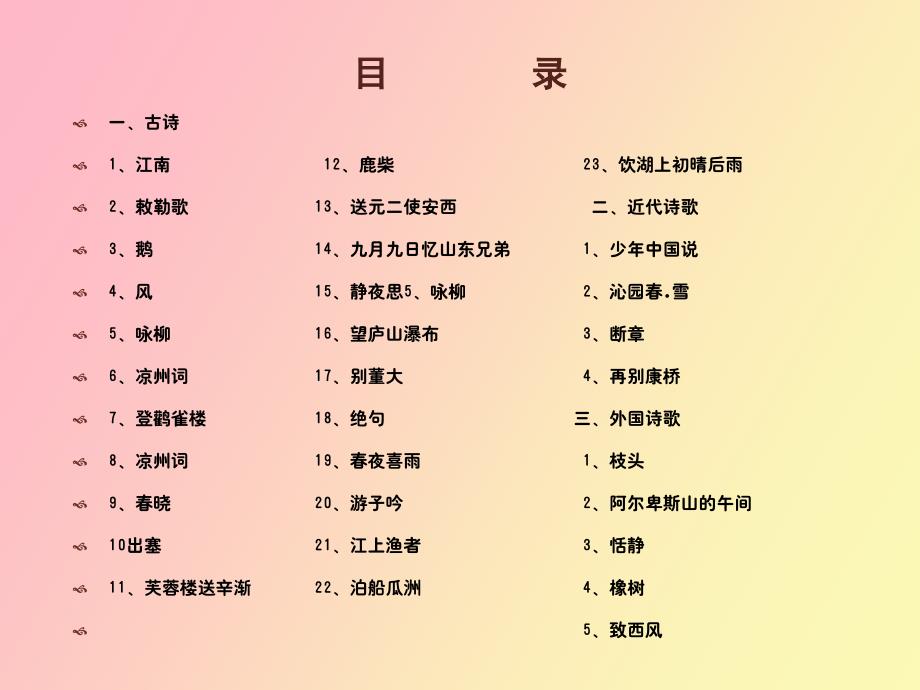 小学必备古诗集诗集_第3页