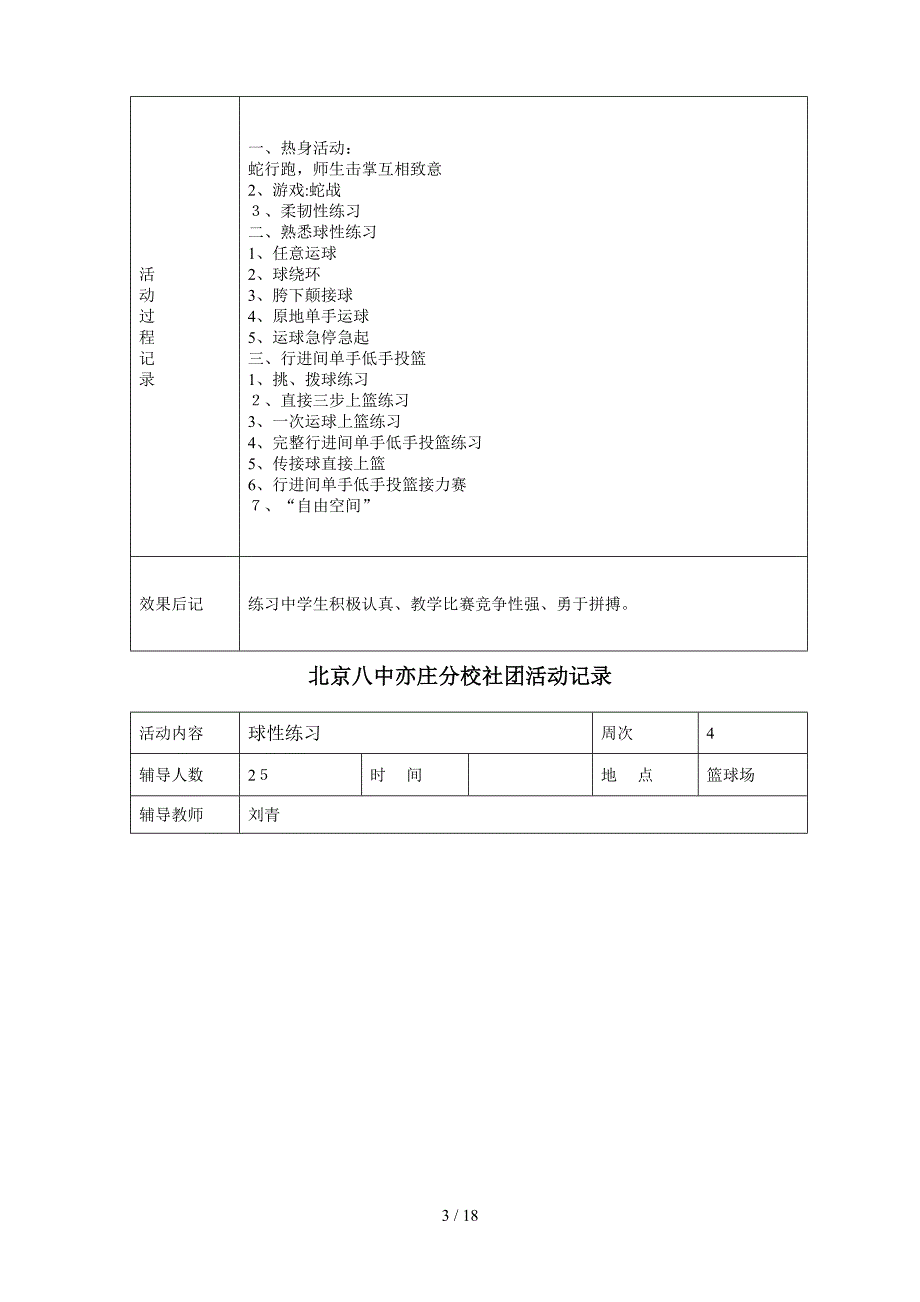 2014下学期篮球兴趣小组活动记录_第3页