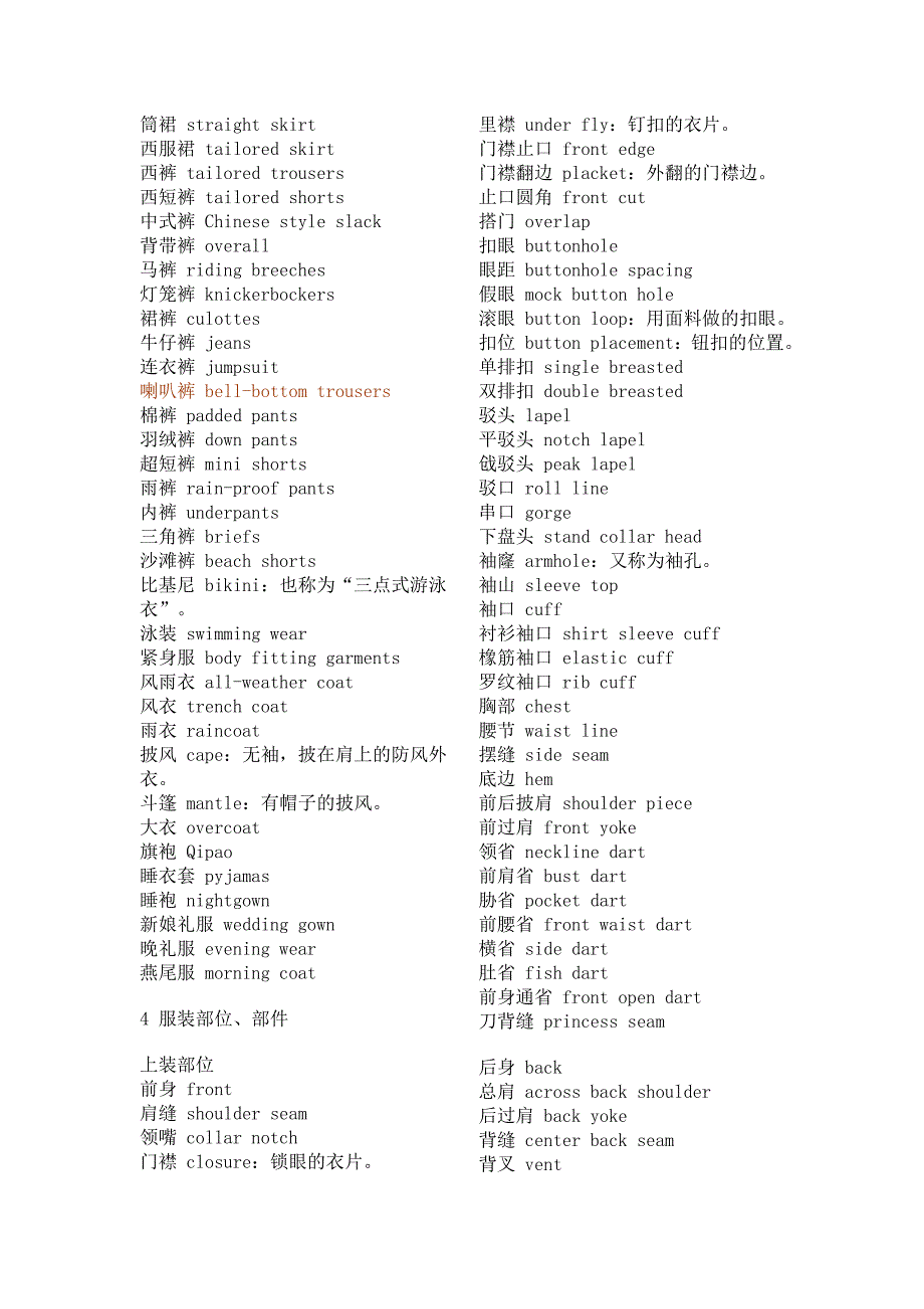 汉英-英汉-服装英语.doc_第2页