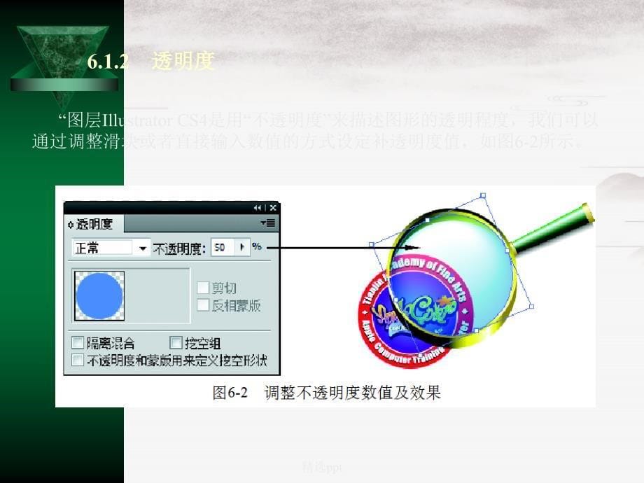 illustratorcs4实用教程电子第6章透明度外观属性图形样式和效果_第5页