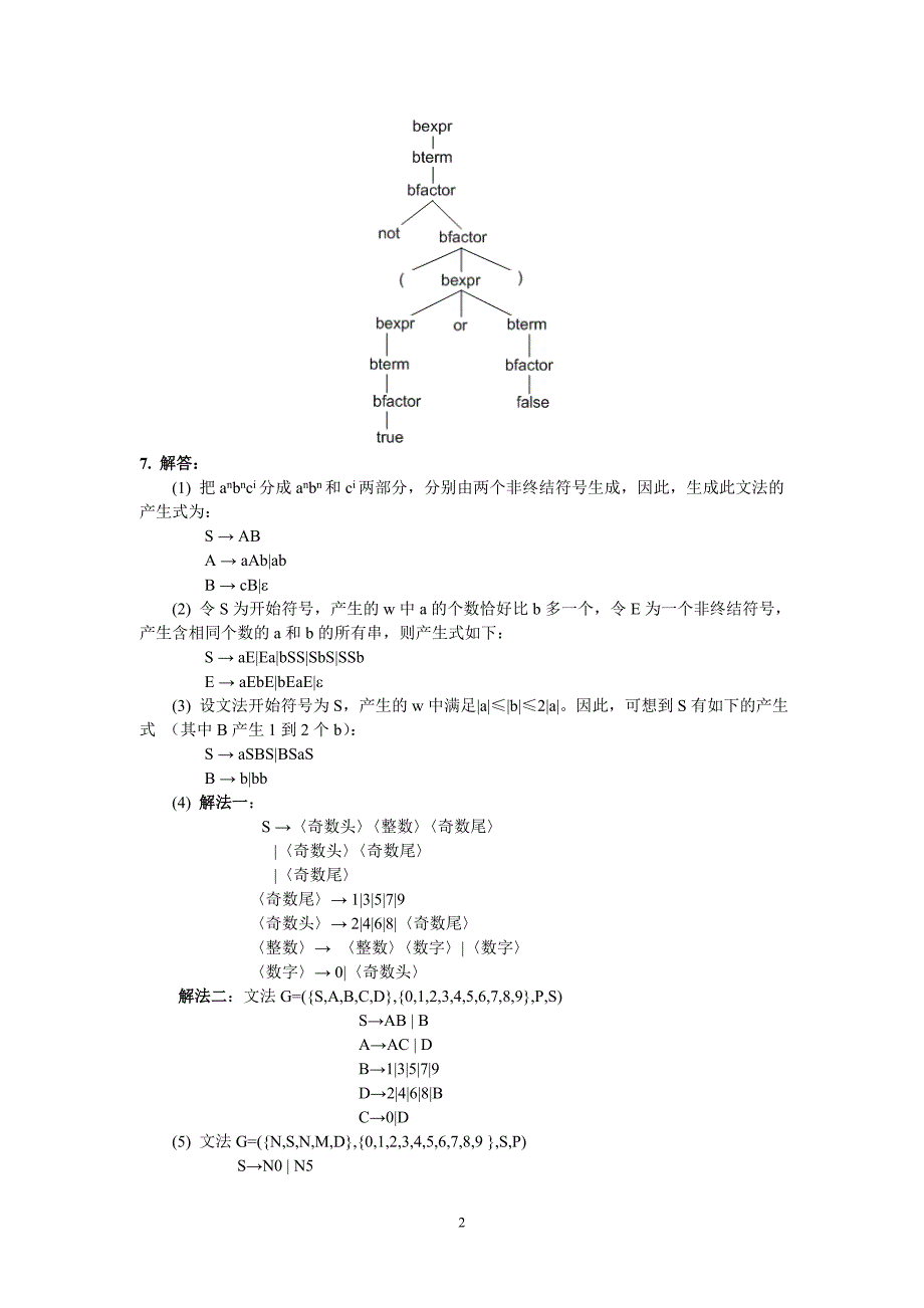 编译原理课后习题答案参考_第2页